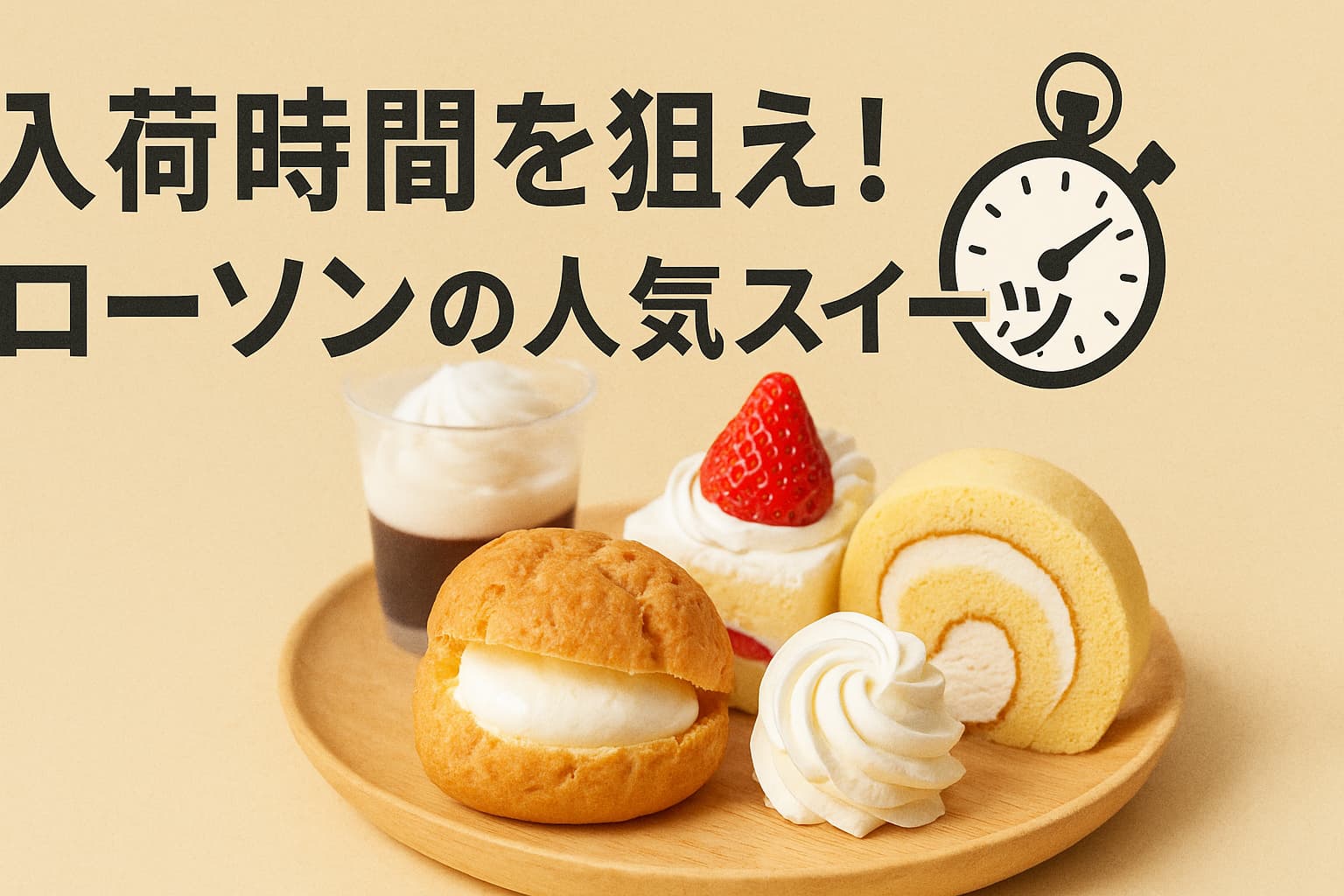 入荷時間を狙え！ローソンの人気スイーツ