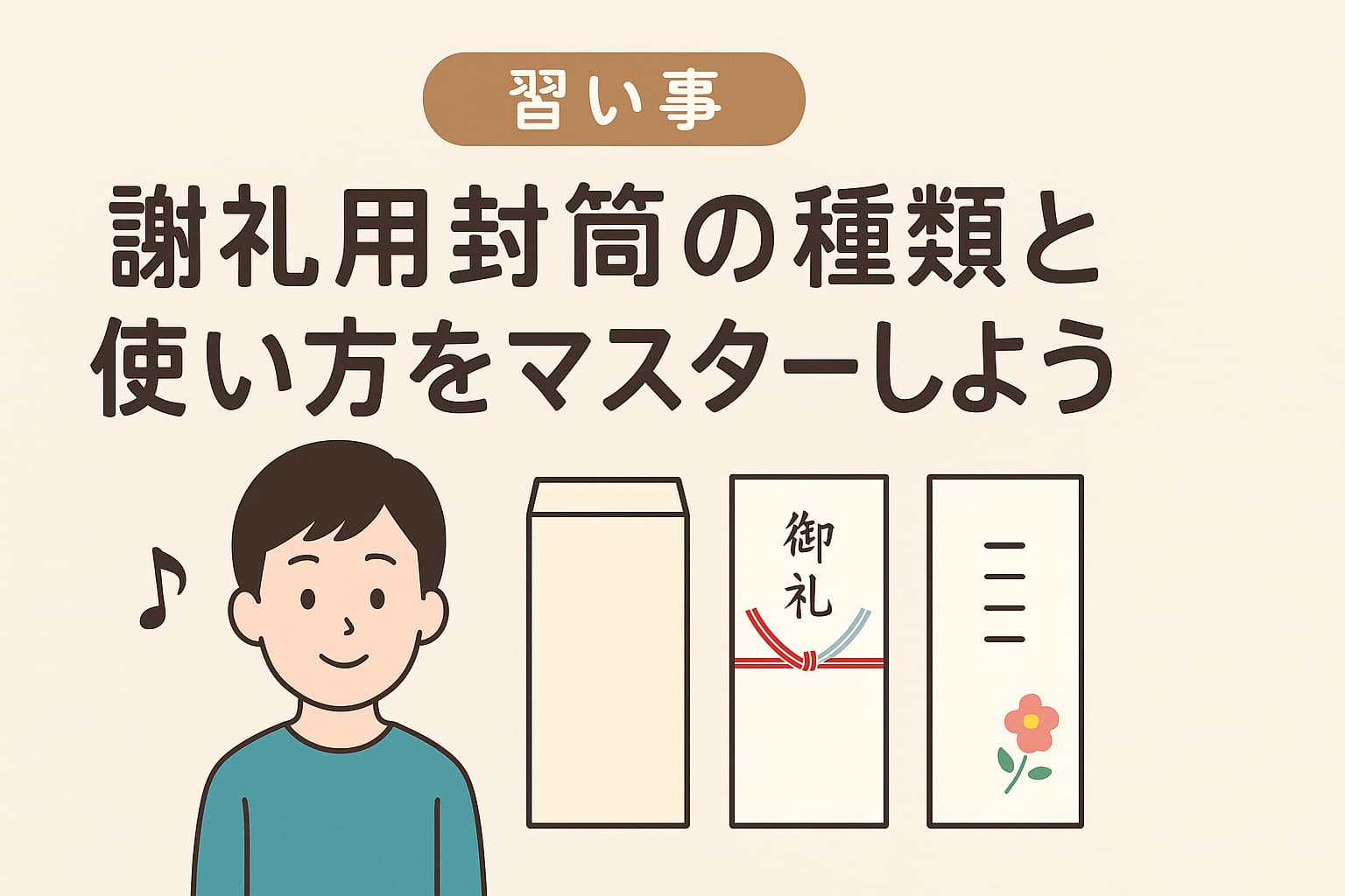 謝礼用封筒の種類と使い方をマスターしよう
