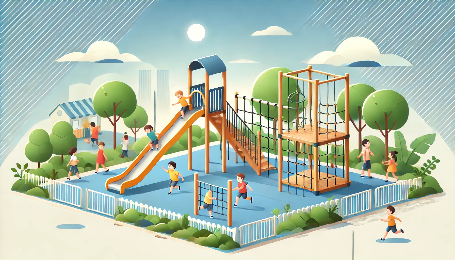 遊具エリアで思いきり遊ぼう！