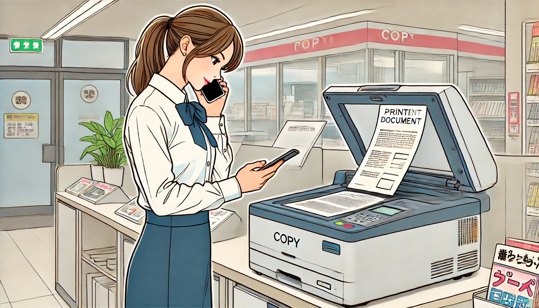 コンビニでスマホから印刷