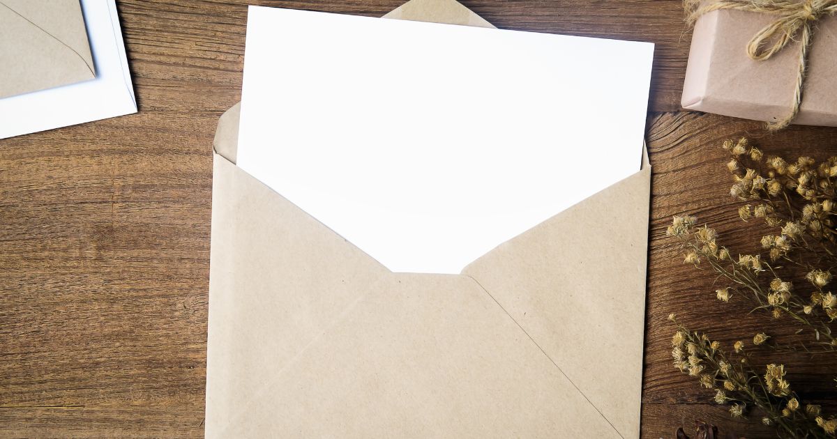 簡易書留で使う封筒の基本ルール