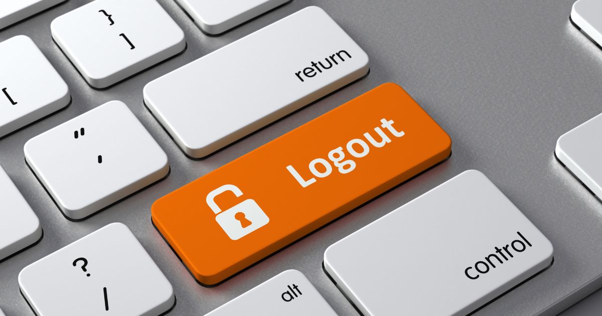 安全にログアウトするための基本操作